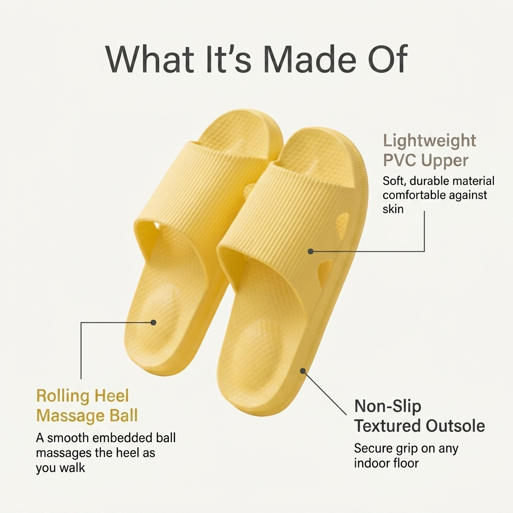 Women's Heel Massage Slippers