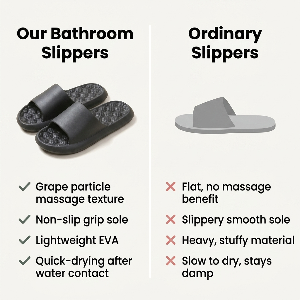 Women's Summer Foot Massage Bathroom Slippers – Non-Slip & Relaxing