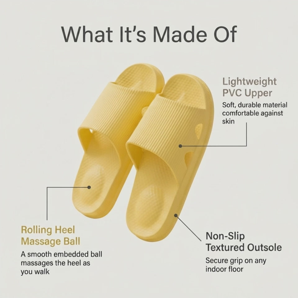 Women's Heel Massage Slippers